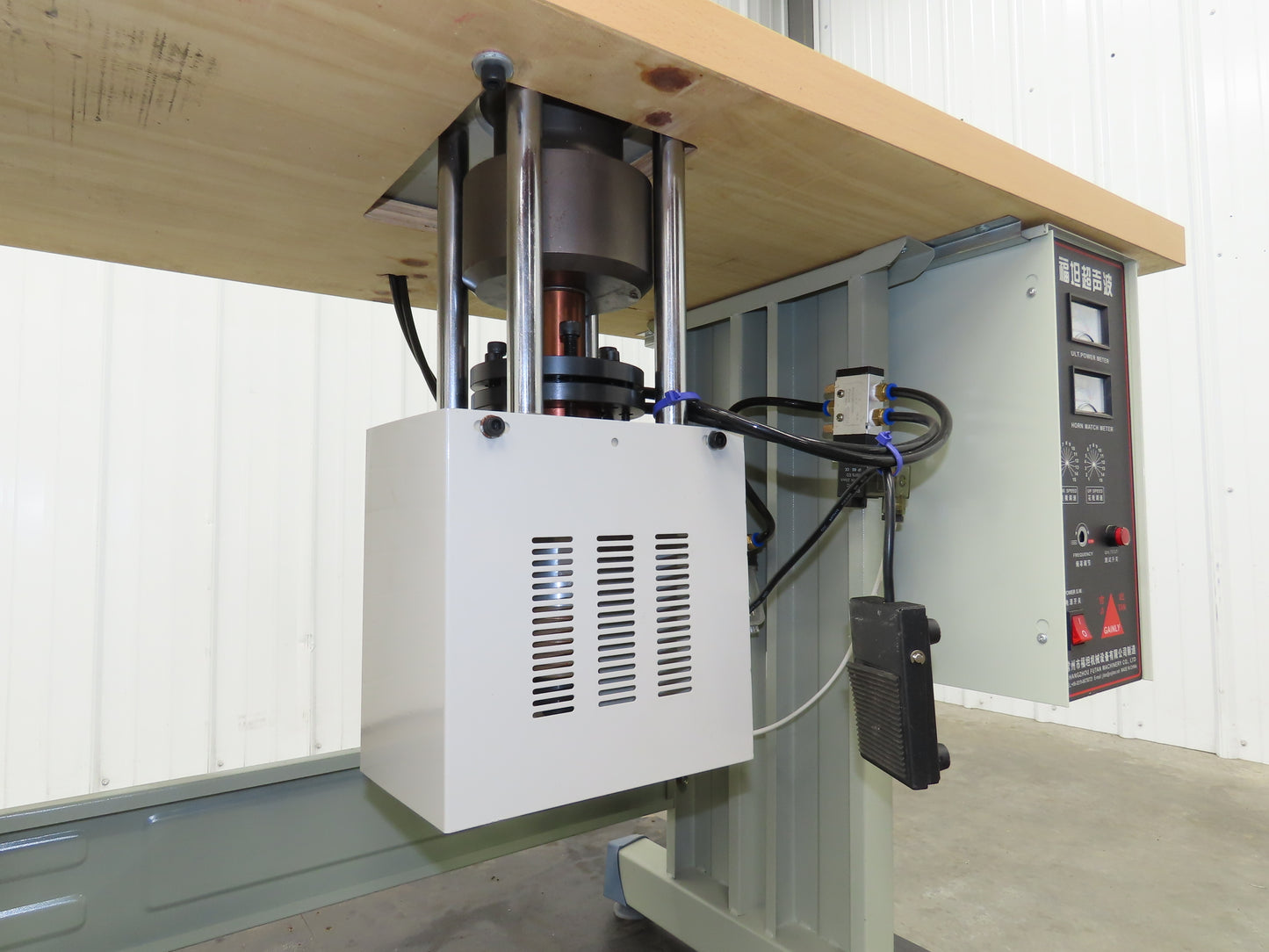 Changzhou JT-100-Q Ultrasonic Welding Sewing Head Unit Press 2x1" Foot 220V