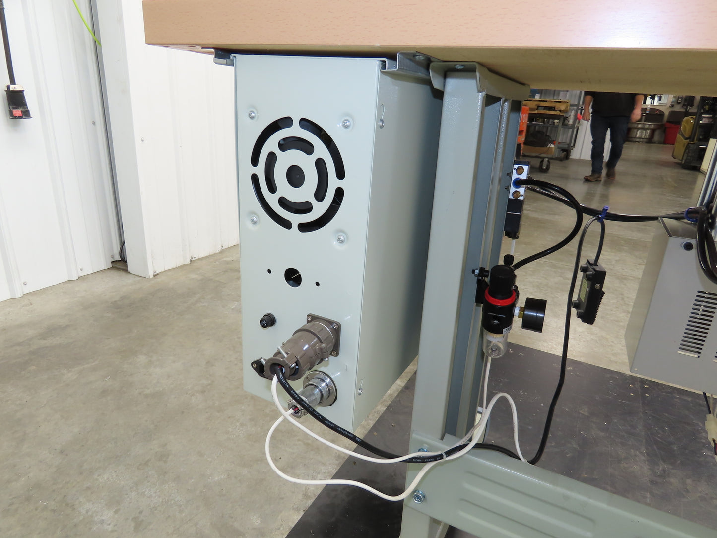 Changzhou JT-100-Q Ultrasonic Welding Sewing Head Unit Press 2x1" Foot 220V