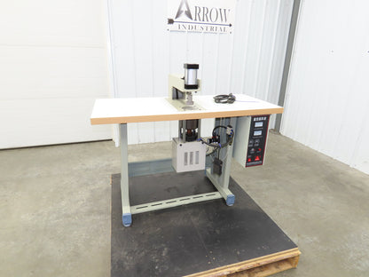 Changzhou JT-100-Q Ultrasonic Welding Sewing Head Unit Press 2x1" Foot 220V