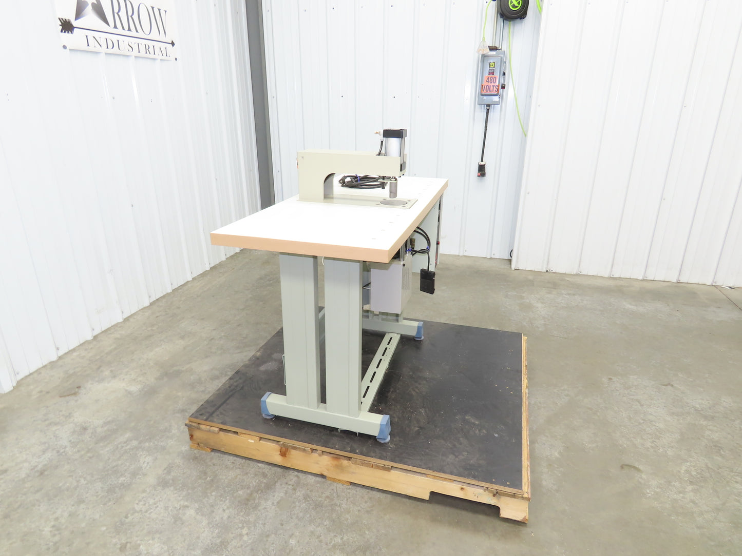 Changzhou JT-100-Q Ultrasonic Welding Sewing Head Unit Press 2x1" Foot 220V