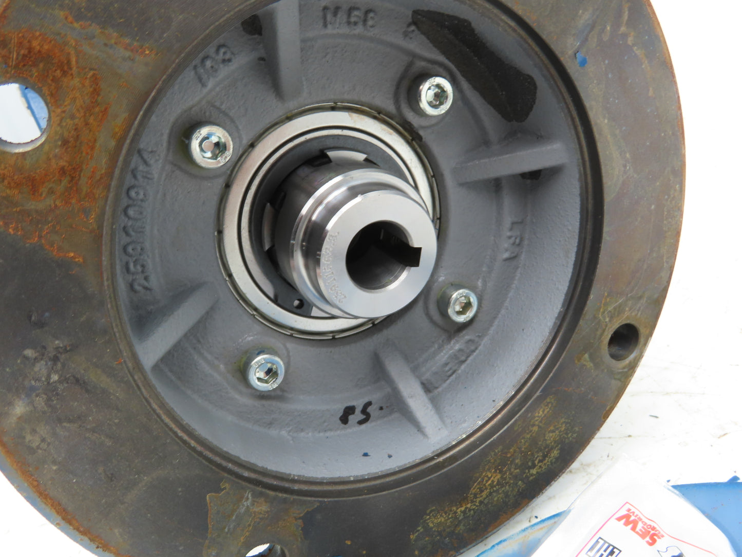 Sew Eurodrive SA47/T AMS56 Helical Inline Gear Drive 54.5:1 Reducer Hollow Shaft