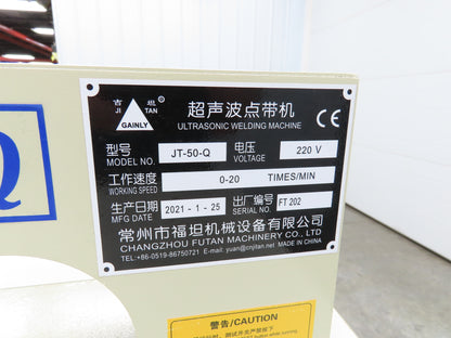 Changzhou JT-50-Q Ultrasonic Welding Sewing Head Unit Press 18x20mm Foot 220V