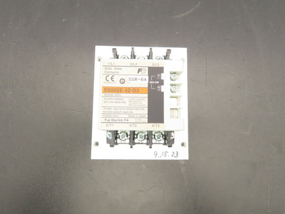 Fuji Electric SS502E-3Z-D3 Solid State Contactor Relay 240vac 50/60Hz .5A