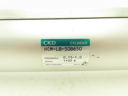 CKD HCM-LB-50B650 Pneumatic Air Cylinder 50mm Bore 650mm Stroke High Absorption