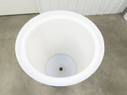 Chem Tainer TC1829CA-MCM Poly Plastic Chemical Tank 30 Gallon Lid Metal Stand