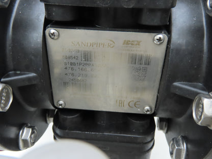 Sandpiper S10B1P2PPAS000 Pneumatic Diaphragm Air Pump 1" Non-Metallic Poly