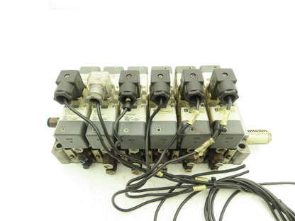 SMC VQ7-6-FG-D-3Z Double Solenoid Valve 6-Station Manifold Assembly 24VDC