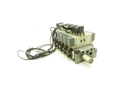 SMC VQ7-6-FG-D-3Z Double Solenoid Valve 6-Station Manifold Assembly 24VDC