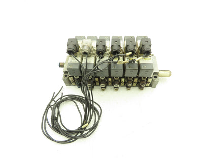SMC VQ7-6-FG-D-3Z Double Solenoid Valve 6-Station Manifold Assembly 24VDC