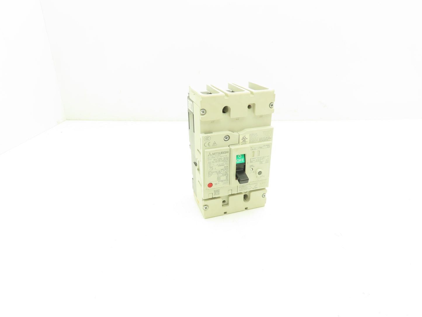 Mitsubishi NV125-SVU Earth Leakage Circuit Breaker 75A 440V 3Ph Ground Fault