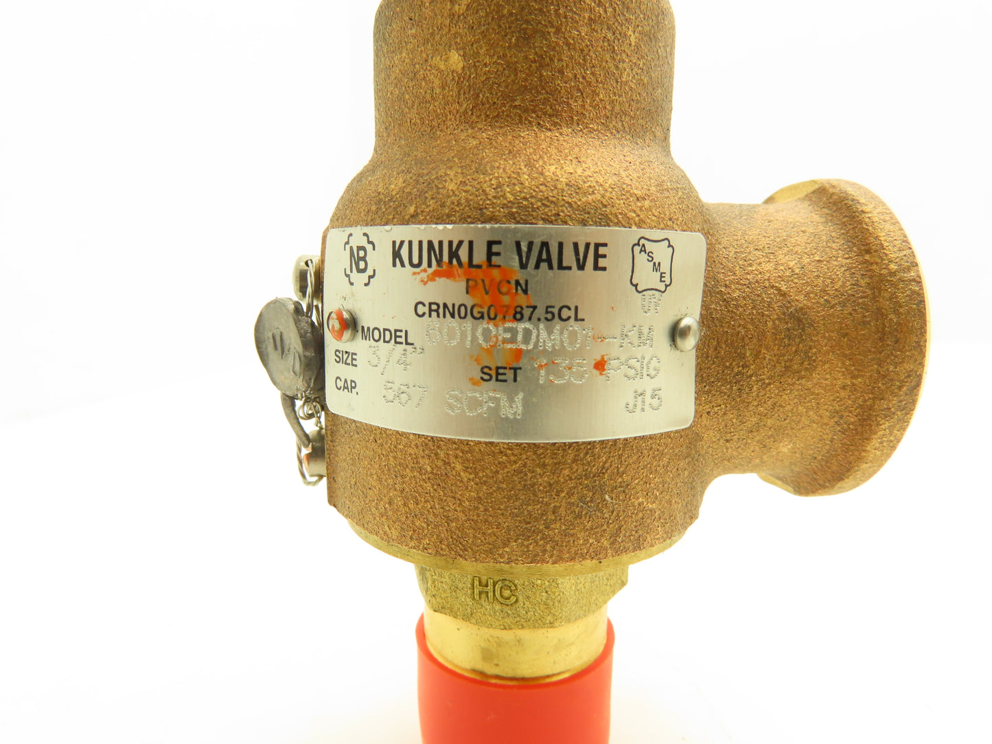 Kunkle 6010EDM01-KM Pressure Relief Valve 3/4"NPT 150PSIG 625 SCFM Bronze