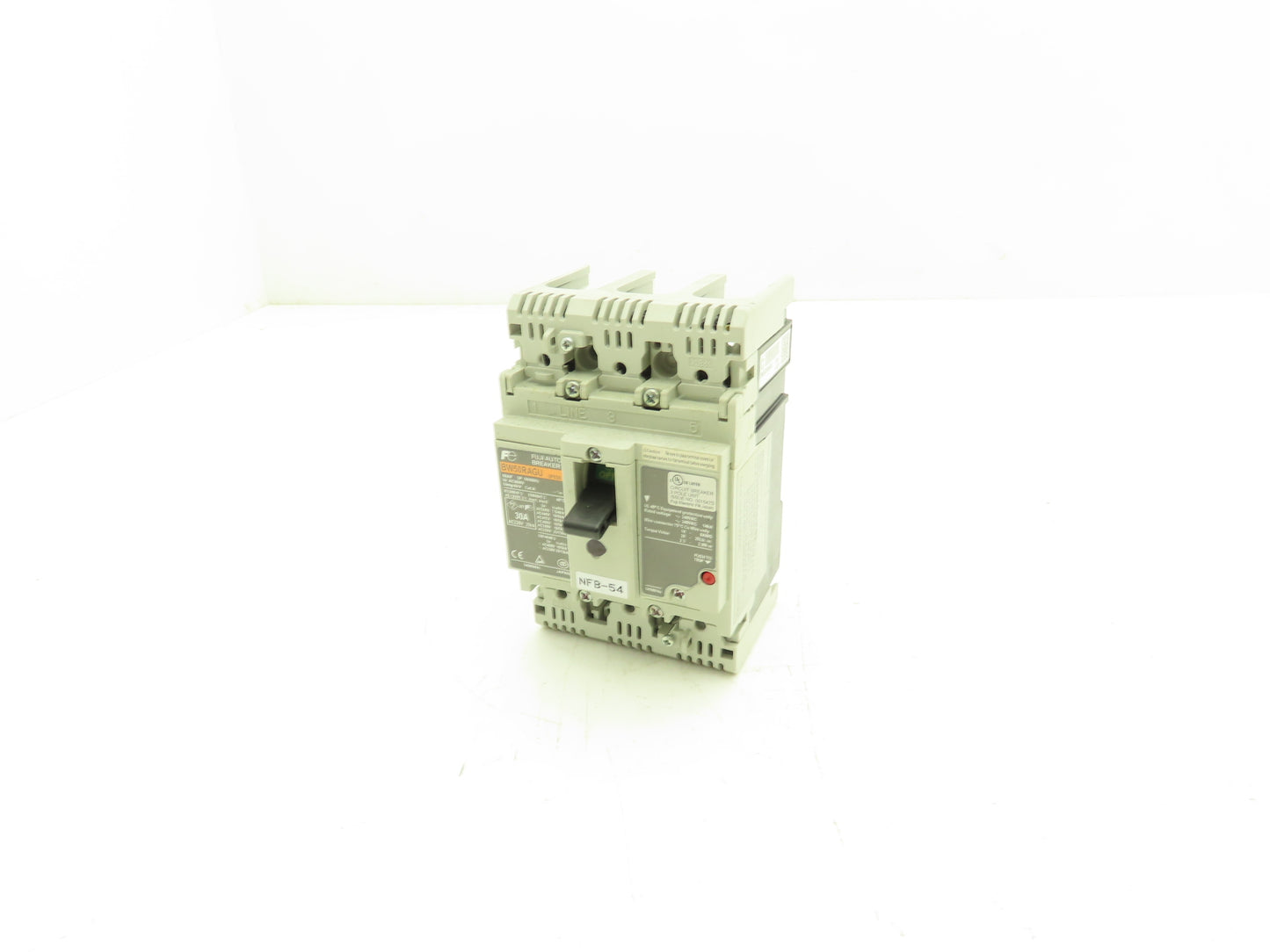 Fuji BW50RAGU-3P030 3-Pole Auto Circuit Breaker 30A 500V 3Ph Molded Case