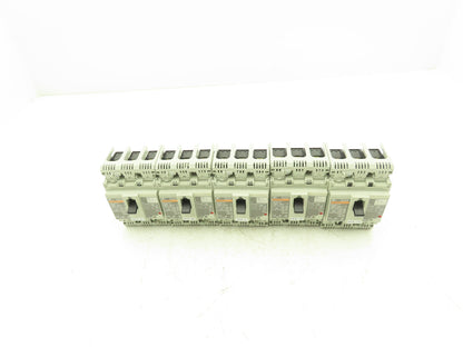 Fuji BW50RAGU3P015 3-Pole Auto Circuit Breaker 15A 500V 3Ph Molded Case Lot of 5