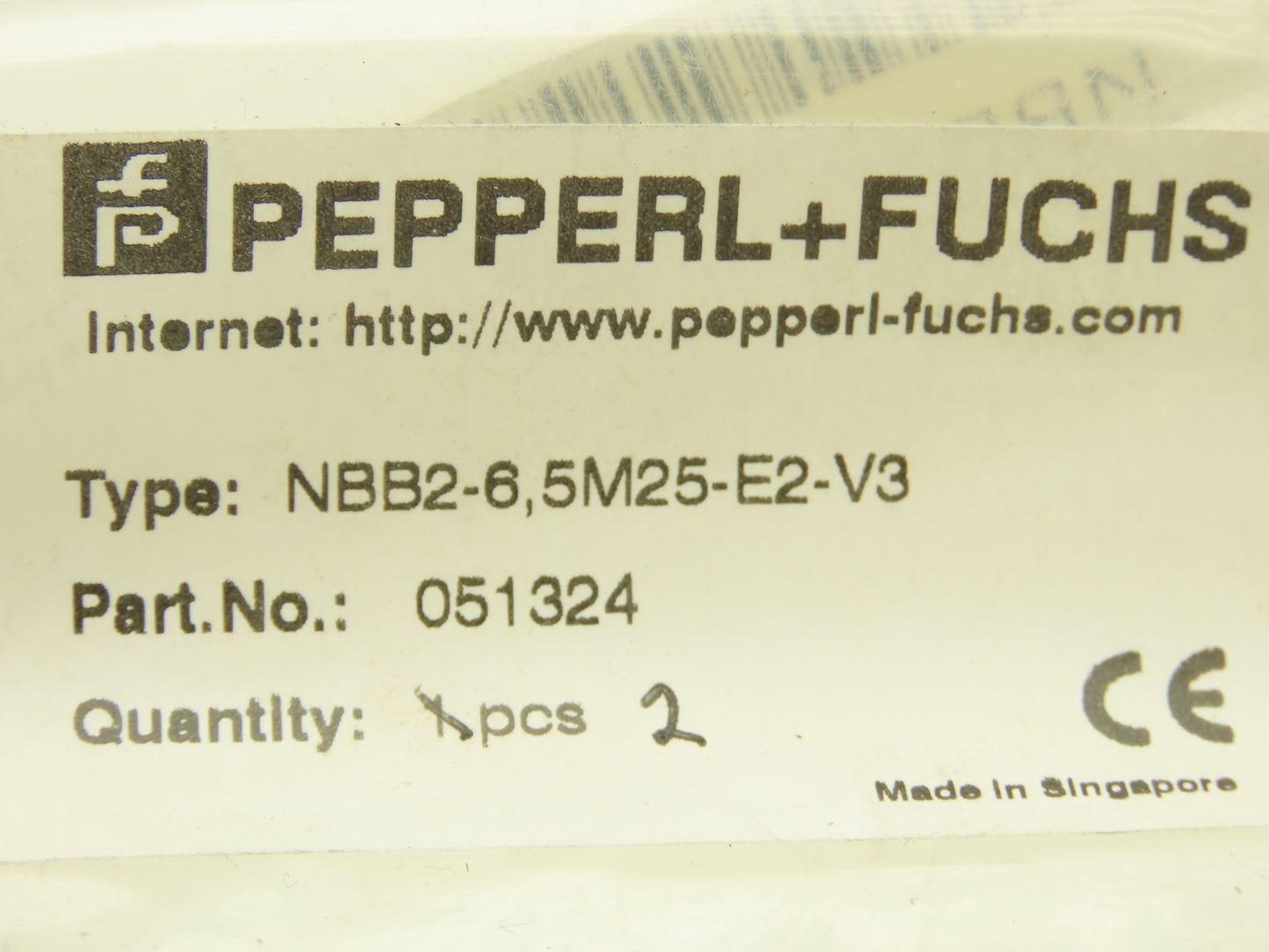 Pepperl+Fuchs NBB2-6.5M25-E2-V3 Proximity Sensor 2mm Range  Lot of 2