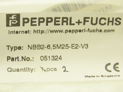 Pepperl+Fuchs NBB2-6.5M25-E2-V3 Proximity Sensor 2mm Range  Lot of 2