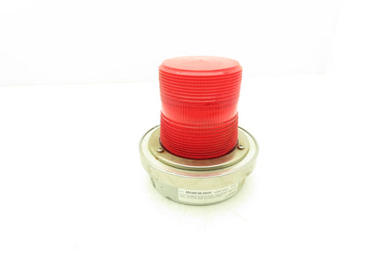 Edwards 50SINR-N5-40WH Adaptabeacon Red Signaling Warning Light Base 6" 120VAC