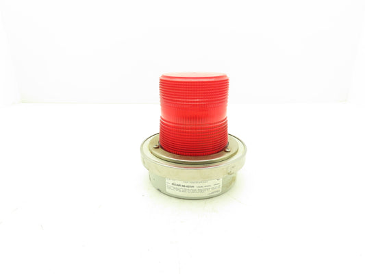 Edwards 50SINR-N5-40WH Adaptabeacon Red Signaling Warning Light Base 6" 120VAC