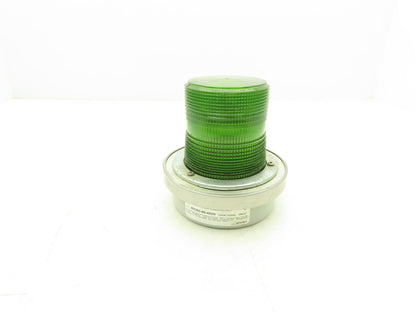 Edwards 50SING-N5-40WH Adaptabeacon Green Steady-On Light Base 6" 120VAC