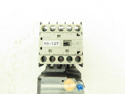 Fuji SK12L Motor Starter Contactor 5.5kW 600V TK12W & Thermal Overload .48-0.72A