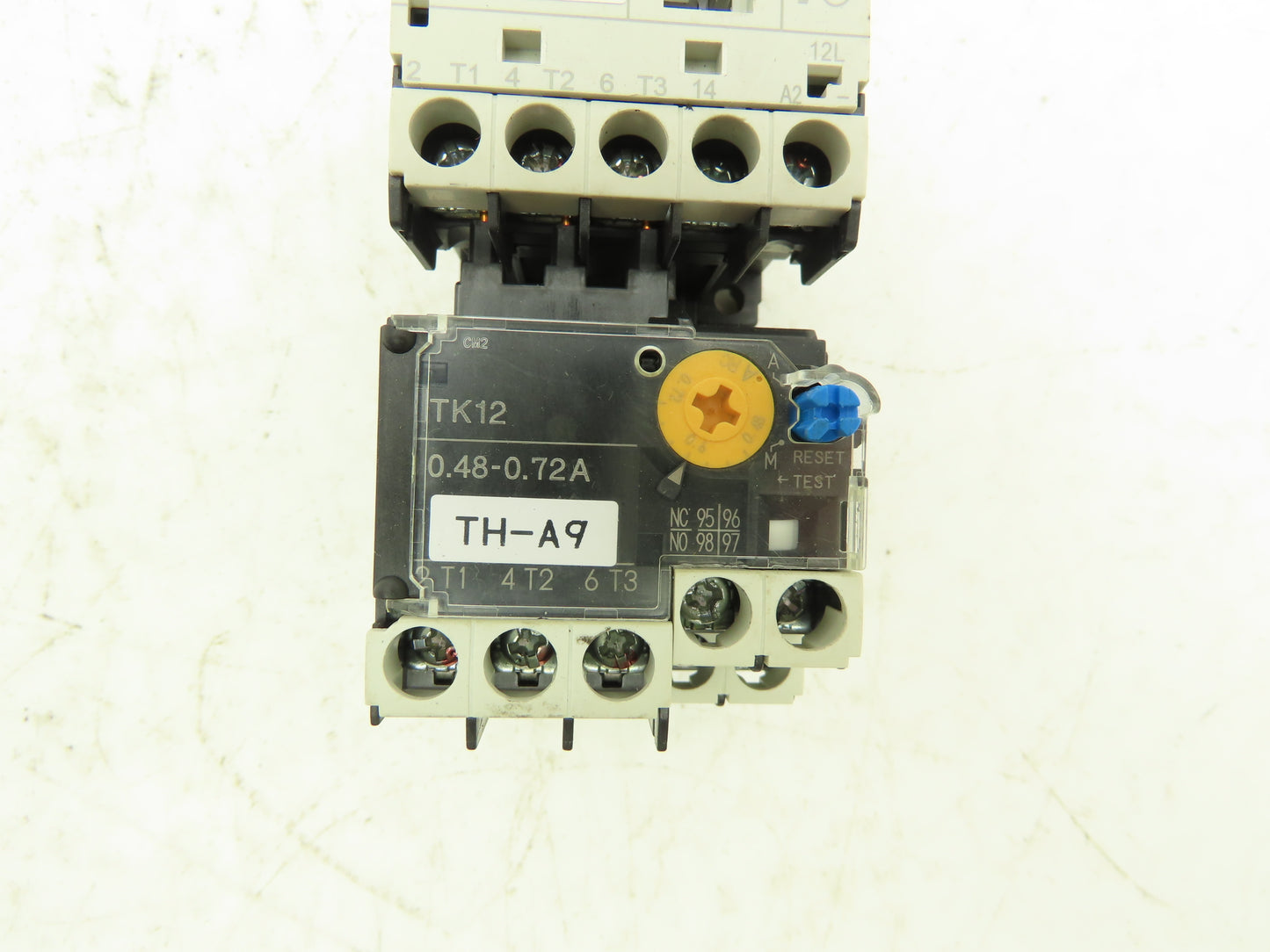 Fuji SK12L Motor Starter Contactor 5.5kW 600V TK12W & Thermal Overload .48-0.72A
