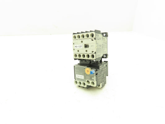 Fuji SK12L Motor Starter Contactor 5.5kW 600V TK12W & Thermal Overload .48-0.72A