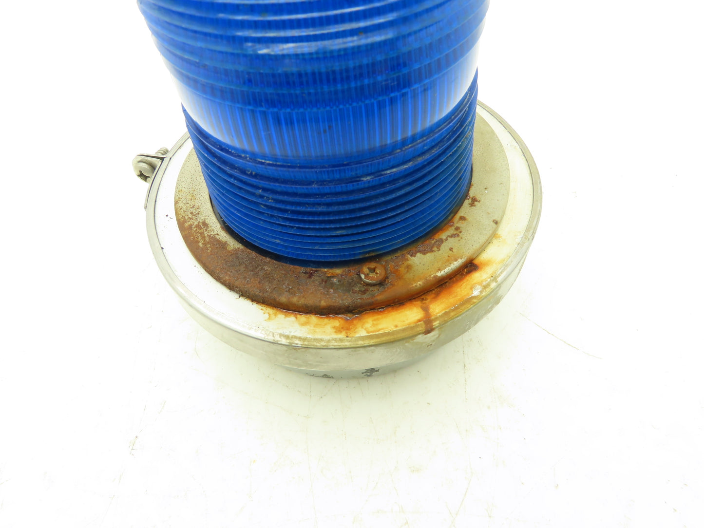 Edwards 50B-N5-40WH Adaptabeacon Blue Signaling Warning Light Base 6" 120VAC