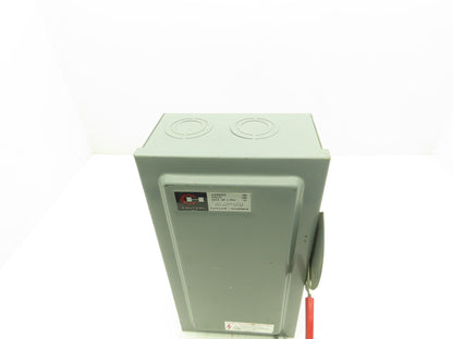 Cutler Hammer DG223N  Fusible Safety Disconnect Switch 100A 120/240VAC 2 Pole