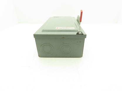 Cutler Hammer DG223N  Fusible Safety Disconnect Switch 100A 120/240VAC 2 Pole