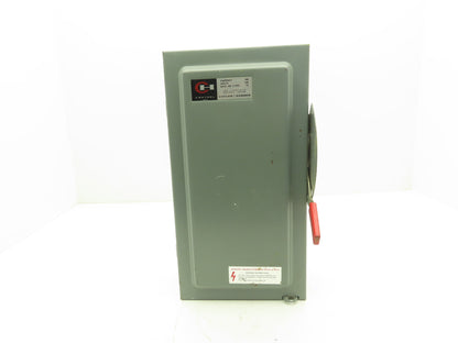 Cutler Hammer DG223N  Fusible Safety Disconnect Switch 100A 120/240VAC 2 Pole