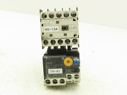 Fuji SK12L Motor Starter Contactor 5.5kW 600V TK12W & Thermal Overload 0.8-1.2A