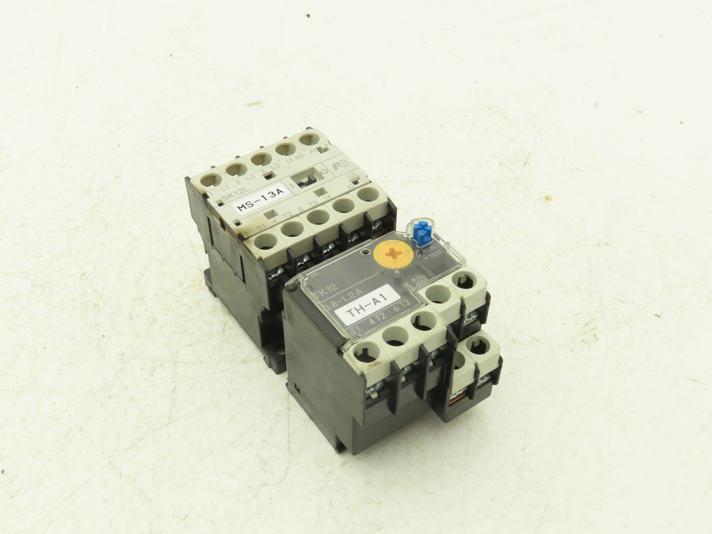 Fuji SK12L Motor Starter Contactor 5.5kW 600V TK12W & Thermal Overload 0.8-1.2A