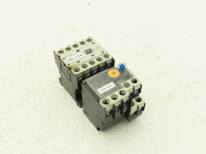 Fuji SK12L Motor Starter Contactor 5.5kW 600V TK12W & Thermal Overload 0.8-1.2A