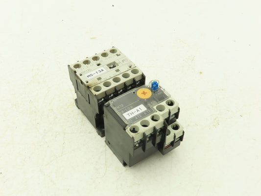Fuji SK12L Motor Starter Contactor 5.5kW 600V TK12W & Thermal Overload 0.8-1.2A