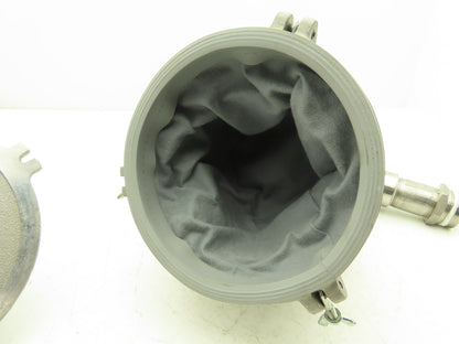 Gast AV461 Intake Vacuum Air Bag Filter Aluminum Housing Pot Style 1-1/4"NPT