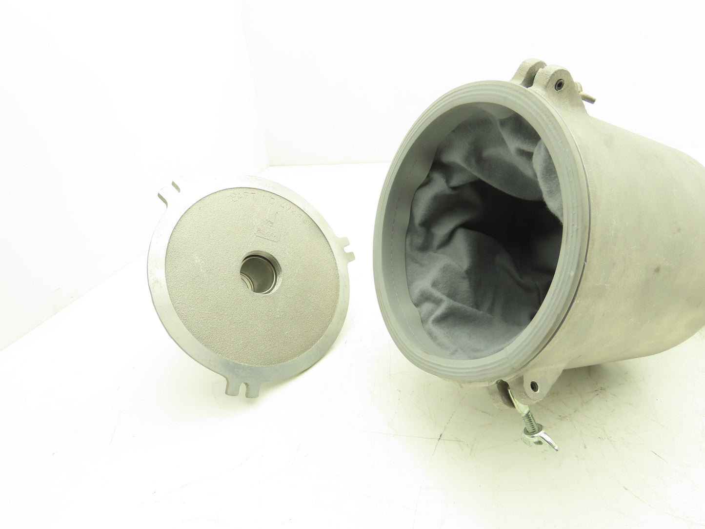 Gast AV461 Intake Vacuum Air Bag Filter Aluminum Housing Pot Style 1-1/4"NPT