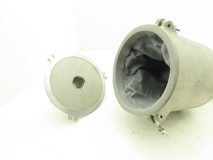 Gast AV461 Intake Vacuum Air Bag Filter Aluminum Housing Pot Style 1-1/4"NPT