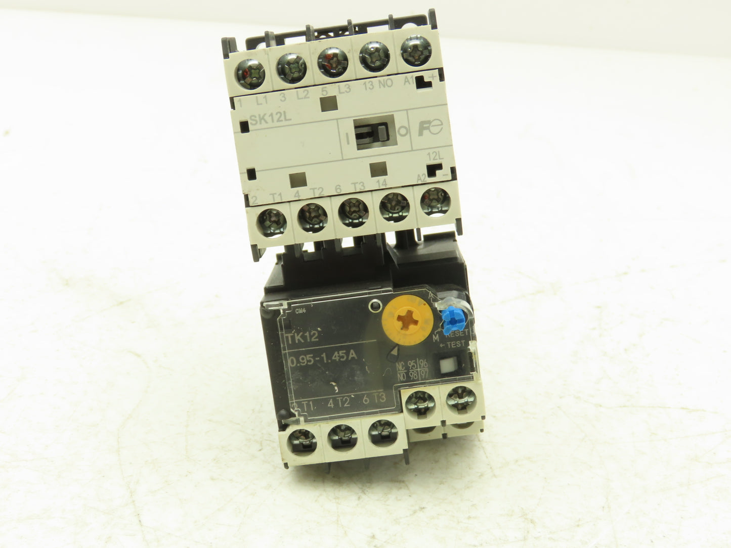 Fuji SK12L Motor Starter Contactor 5.5kW 600V TK12W & Thermal Overload .95-1.45A