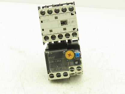 Fuji SK12L Motor Starter Contactor 5.5kW 600V TK12W & Thermal Overload .95-1.45A