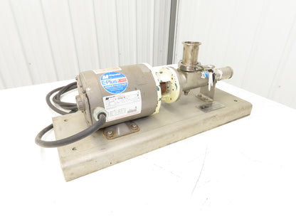 Moyno B4015BSSQ3SAA Sanitary Metering Pump Progressive Cavity .5Hp 3PH 300psi