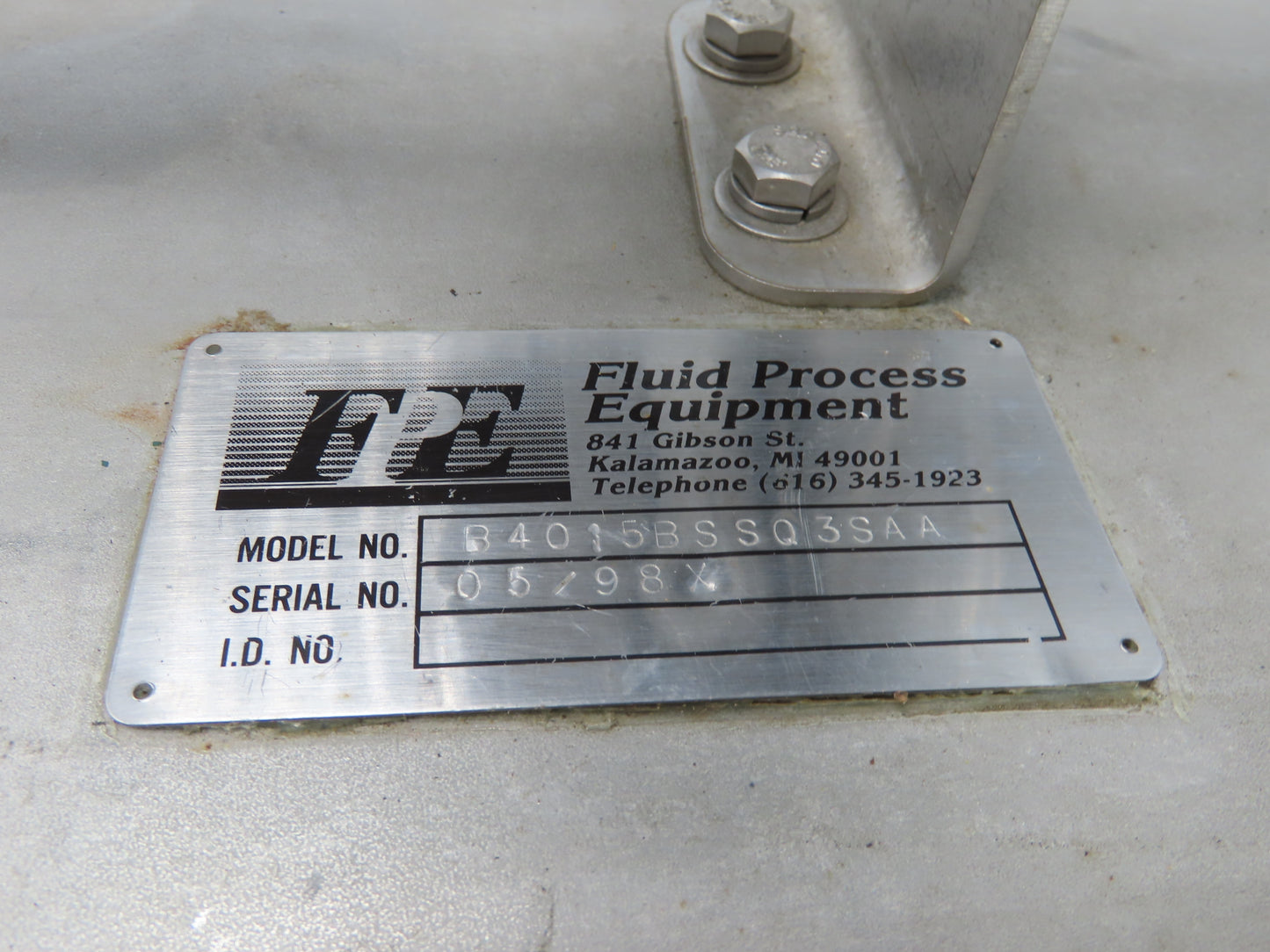 Moyno B4015BSSQ3SAA Sanitary Metering Pump Progressive Cavity .5Hp 3PH 300psi