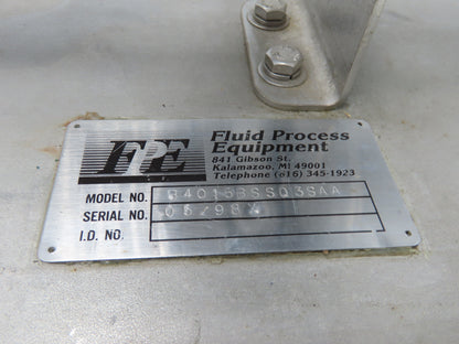 Moyno B4015BSSQ3SAA Sanitary Metering Pump Progressive Cavity .5Hp 3PH 300psi