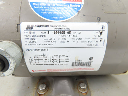 Moyno B4015BSSQ3SAA Sanitary Metering Pump Progressive Cavity .5Hp 3PH 300psi