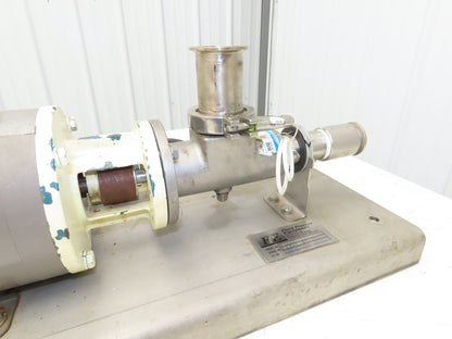 Moyno B4015BSSQ3SAA Sanitary Metering Pump Progressive Cavity .5Hp 3PH 300psi