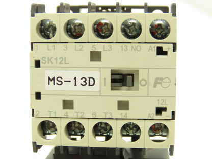 Fuji SK12L Motor Starter Contactor 5.5kW 600V TK12W & Thermal Overload 5-7.5A