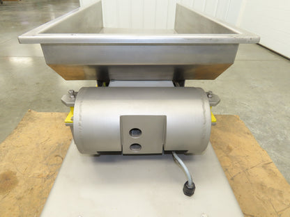 PPM WF450 Wright Linear Vibratory Conveyor Feeder 17.5" W 32.5" Long Stainless
