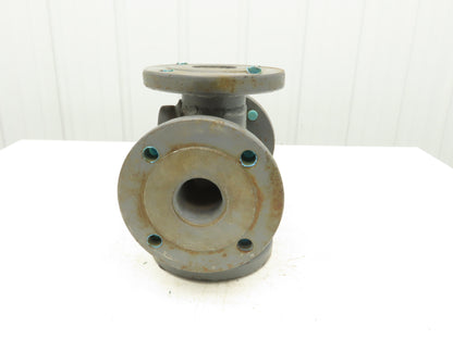 NA 2" 2" Flanged 4-Way Cross Ductile Iron 7-1/2" Flange 6" Bolt Center 3/4" Hole