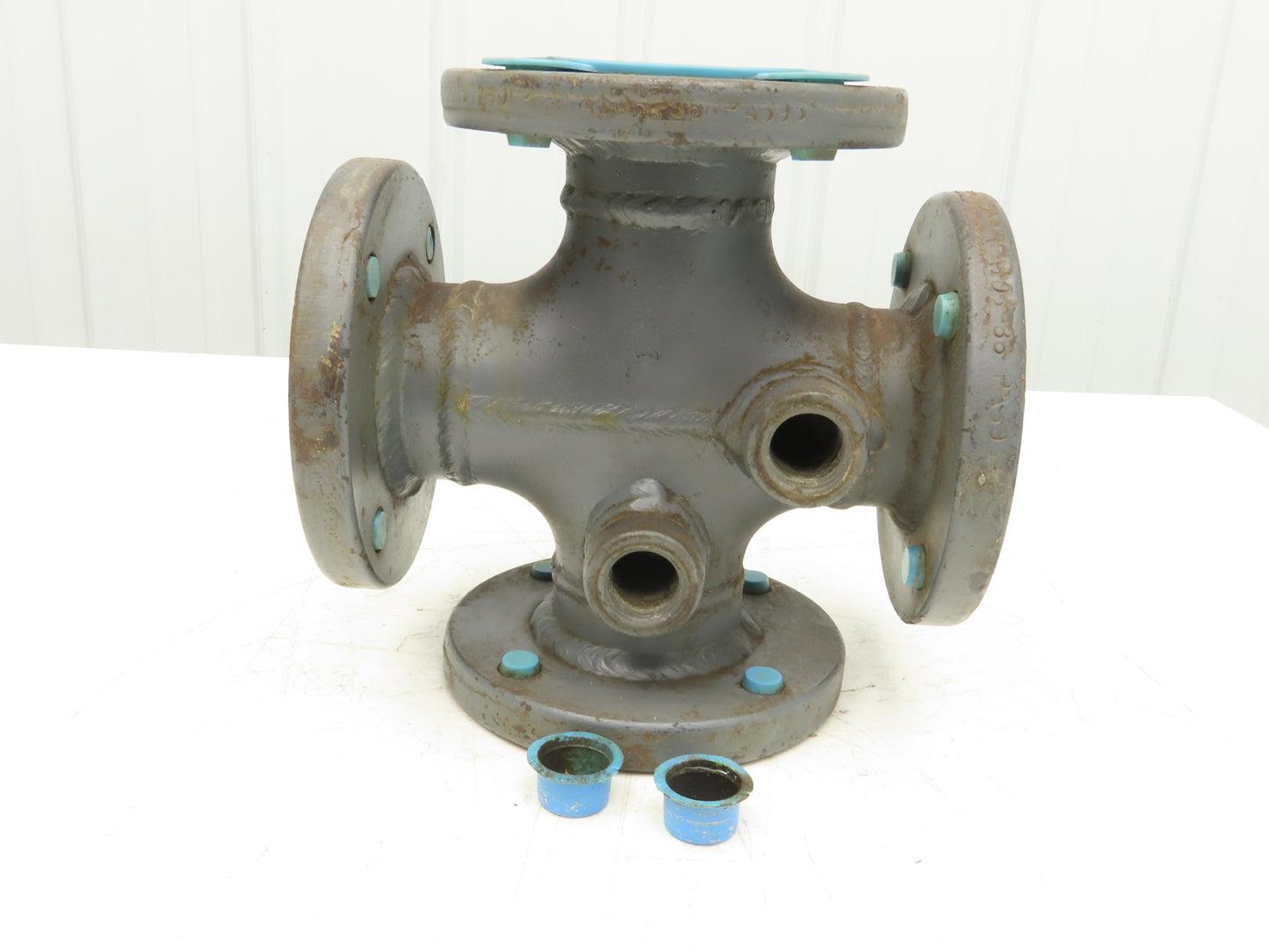 NA 2" 2" Flanged 4-Way Cross Ductile Iron 7-1/2" Flange 6" Bolt Center 3/4" Hole