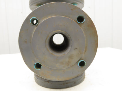 NA 2" 2" Flanged 4-Way Cross Ductile Iron 7-1/2" Flange 6" Bolt Center 3/4" Hole