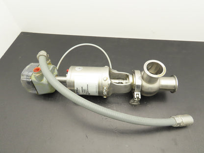 SPX Waukesha W6100046 Sanitary Shut-Off Valve 2" Tri-Clamp w/StoneL Prism Sensor