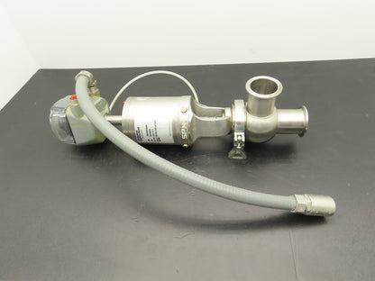 SPX Waukesha W6100046 Sanitary Shut-Off Valve 2" Tri-Clamp w/StoneL Prism Sensor